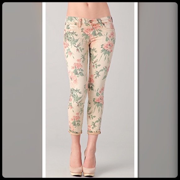 Current/Elliott Haystack floral skinny jeans - Picture 3 of 7
